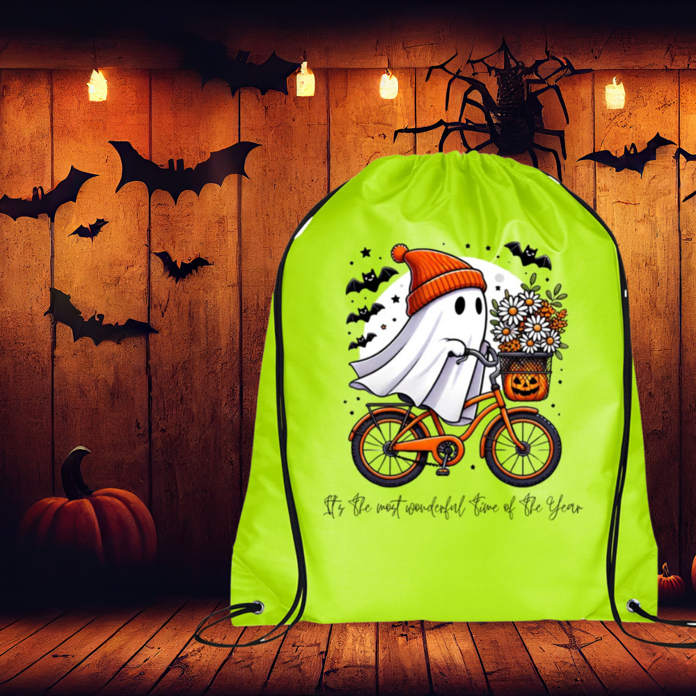 Cycopath 2.0 Ghost Trick or Treat Drawstring Cinch Backpack