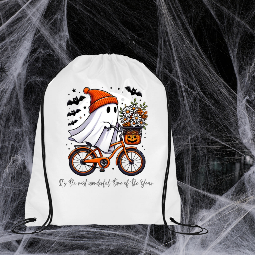 Cycopath 2.0 Ghost Trick or Treat Drawstring Cinch Backpack