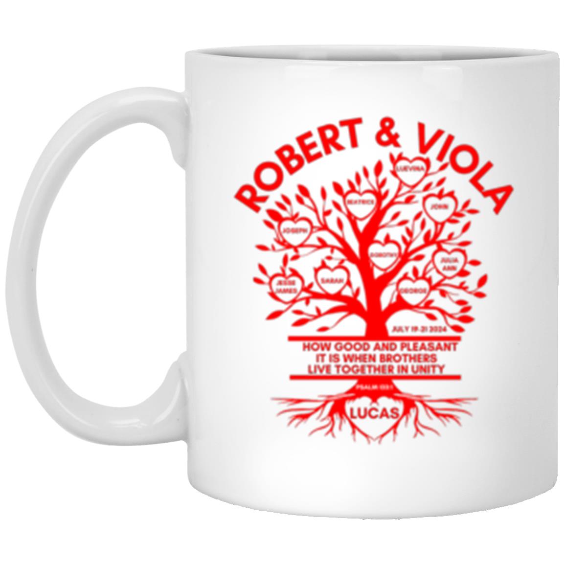 LUCAS FAMILY REUNION 11oz WHITE MUG