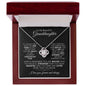 To My Beautiful Granddaughter | If I could Give You One Thing Love Knot Necklace