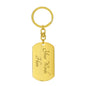 To My Son | As You Grow Swivel Dog Tag Key chain