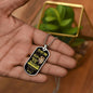 To My Son Never Forget Dad Get Your Back Dog Tag