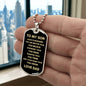 To My Son You are Braver Love Dad | Luxury Dog Tag