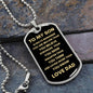 To My Son You are Braver Love Dad | Luxury Dog Tag