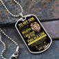 To My Son Never Forget Dad Get Your Back Dog Tag