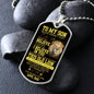 TO MY SON NEVER FORGET DOG TAG #LG_DT_LION