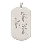 TO MY SON ALWAYS REMEMBER FROM DAD DOG TAG NECKLACE #LG_DT_AR_S_D