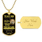 TO MY SON NEVER FORGET DOG TAG #LG_DT_LION