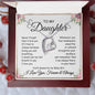To My Baby Girl | Daughter Forever Love Necklace