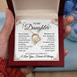 To My Baby Girl | Daughter Forever Love Necklace