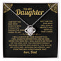 Forever & Always My little Girl | Love Knot Necklace