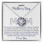 HAPPY MOTHER'S DAY MOM LOVE KNOT NECKLACE MDK2023