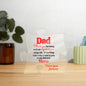 Dad Important Piece And Hero | Acrylic Puzzle #LGAPPH - RBLK