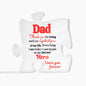Dad Important Piece And Hero | Acrylic Puzzle #LGAPPH - RBLK