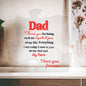 Dad Important Piece And My Hero | Acrylic Puzzle #LGAPP_ RBlk