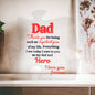 Dad Important Piece And Hero | Acrylic Puzzle #LGAPPH - RBLK