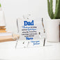 Dad Important Piece And Hero | Acrylic Puzzle #LGAPPH - BBLK