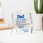 Dad Important Piece And My Hero | Acrylic Puzzle #LGBBLK
