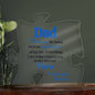 Dad Important Piece And Hero | Acrylic Puzzle #LGAPPH - BBLK