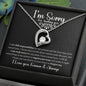 I'm Sorry Forever Love Necklace- Blk_MC