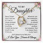 To My Baby Girl | Daughter Forever Love Necklace