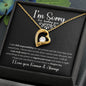 I'm Sorry Forever Love Necklace- Blk_MC
