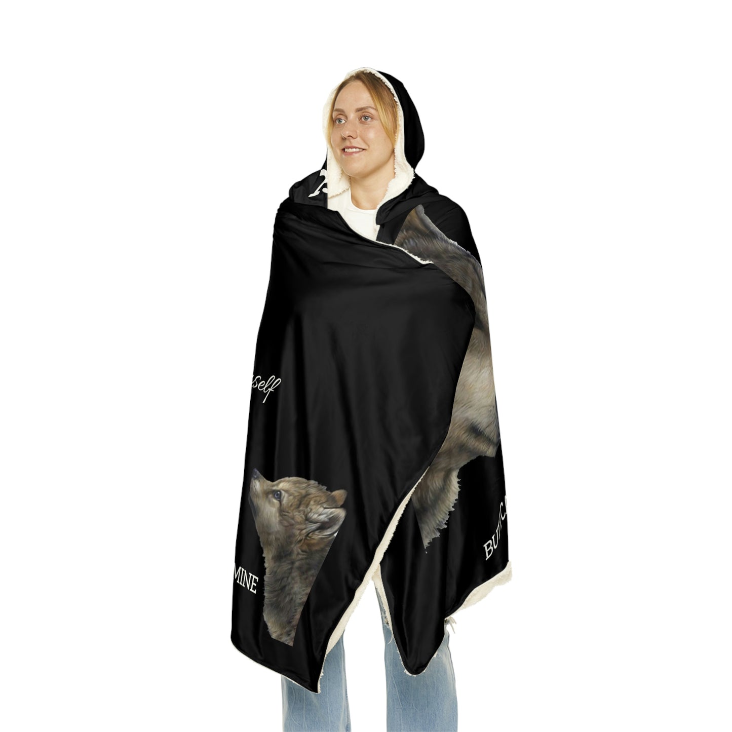TO MY DAUGHTER NEVER FORGET SNUGGLE BLANKET - BLACK