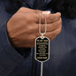 TO MY SON ALWAYS REMEMBER DOG TAG #LG_S_D_EFA_DT