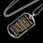 TO MY SON ALWAYS REMEMBER DOG TAG #LG DT_S_D