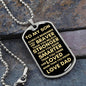 TO MY SON ALWAYS REMEMBER DOG TAG #LG DT_S_D