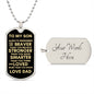 TO MY SON ALWAYS REMEMBER DOG TAG #LG DT_S_D
