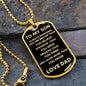 TO MY SON ALWAYS REMEMBER DOG TAG #LG_S_D_EFA_DT