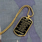 TO MY SON ALWAYS REMEMBER DOG TAG #LG_S_D_EFA_DT