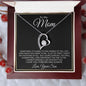 TO MY MOM SOMETIMES IT'S HARD FOREVER LOVE NECKLACES