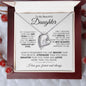 TO MY BEAUTIFUL DAUGHTER FOREVER LOVE NECKLACE #LG_BD_WHT_BLK_FL