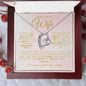 TO MY AMAZING WIFE FOREVER LOVE NECKLACE #LG_AM_WF_PNK_GOLD