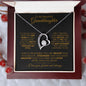 TO MY BEAUTIFUL GRANDDAUGHTER FOREVER LOVE NECKLACE #LG_BLK_GLD_FL