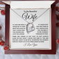 TO MY BEAUTIFUL WIFE FOREVER NECKLACE #LG B_W_WHT_FL