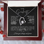TO MY SOULMATE FOREVER LOVE NECKLACE #LG_BLK_WHT_FL