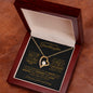 TO MY BEAUTIFUL GRANDDAUGHTER FOREVER LOVE NECKLACE #LG_BLK_GLD_FL