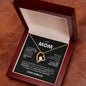 TO MY MOM FOREVER LOVE NECKLACE #LG_M-BLK_WHT_FL