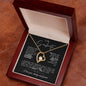 TO MY SOULMATE FOREVER LOVE NECKLACE #LG_BLK_WHT_FL