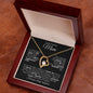 TO MY AMAZING MOM FOREVER LOVE NECKLACE #LG_AM_BLK_WHT_FL