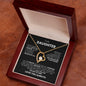 TO MY BEAUTIFUL DAUGHTER FOREVER LOVE NECKLACE #LG_BG_BLK_WHT_FL