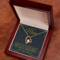 TO MY AMAZING MOM FOREVER LOVE NECKLACE #LGAM_M_BLK_GLD_FL