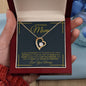 TO MY AMAZING MOM FOREVER LOVE NECKLACE #LGAM_M_BLK_GLD_FL