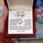 TO MY BEAUTIFUL WIFE FOREVER NECKLACE #LG B_W_WHT_FL