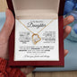 TO MY BEAUTIFUL DAUGHTER FOREVER LOVE NECKLACE #LG_BD_WHT_BLK_FL