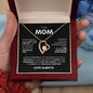 TO MY MOM FOREVER LOVE NECKLACE #LG_M-BLK_WHT_FL