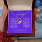 TO MY BEAUTIFUL SOULMATE FOREVER LOVE NECKLACE #LG_BF_SM_PUR-WHT_FL